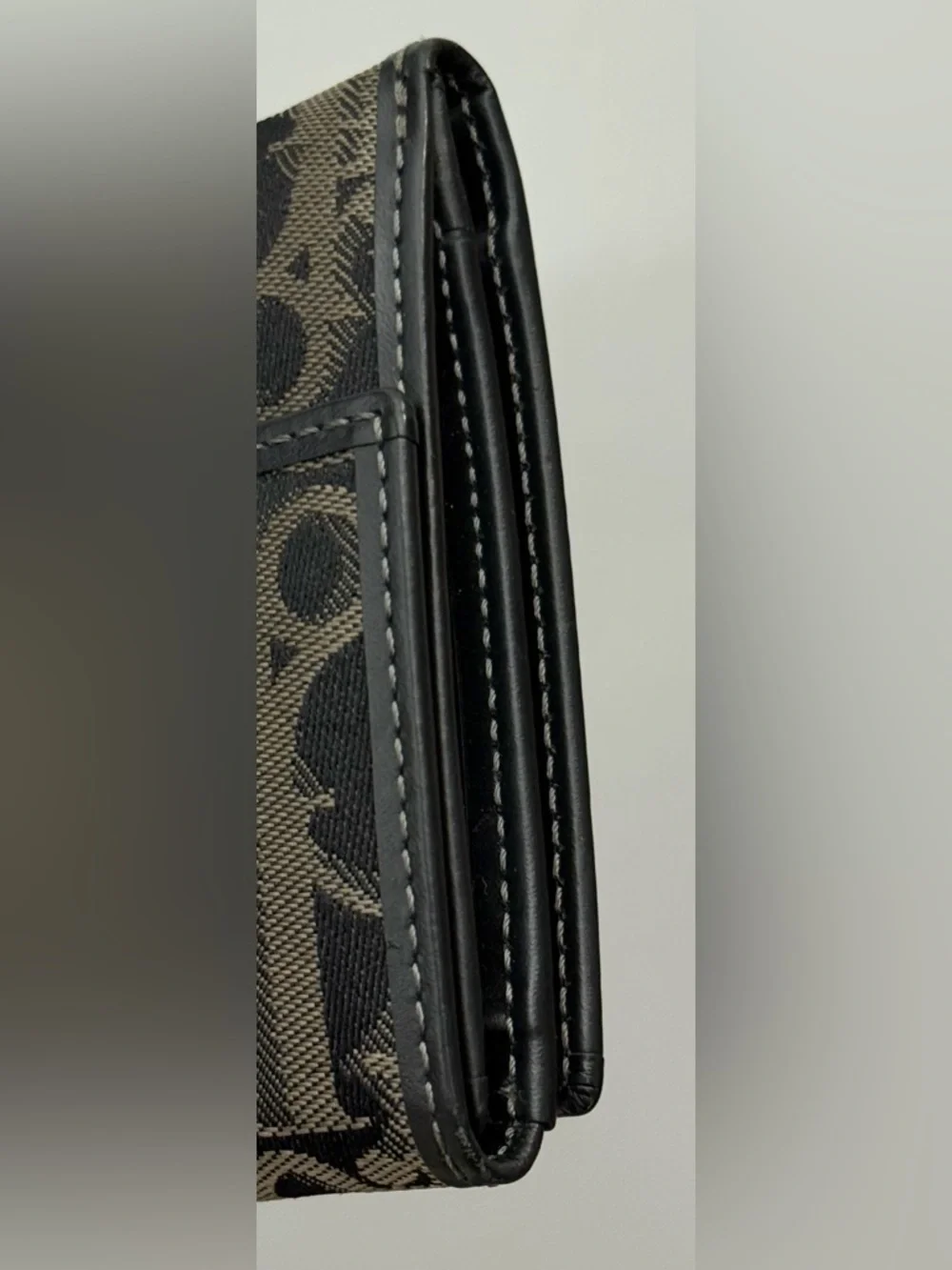 Christian Dior oblique jacquard long wallet